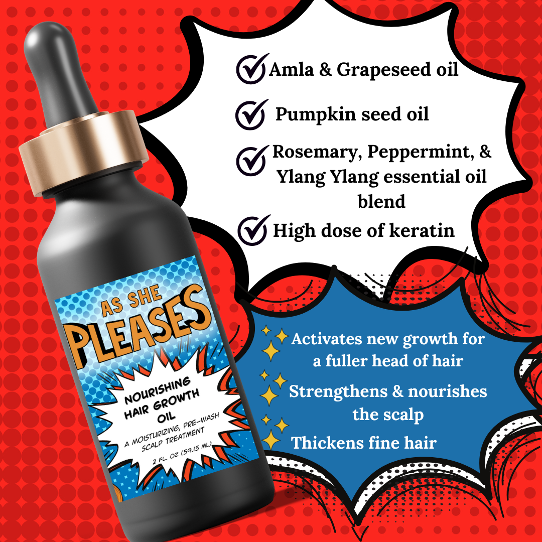As She Pleases extreme hair growth nourishing scalp oil