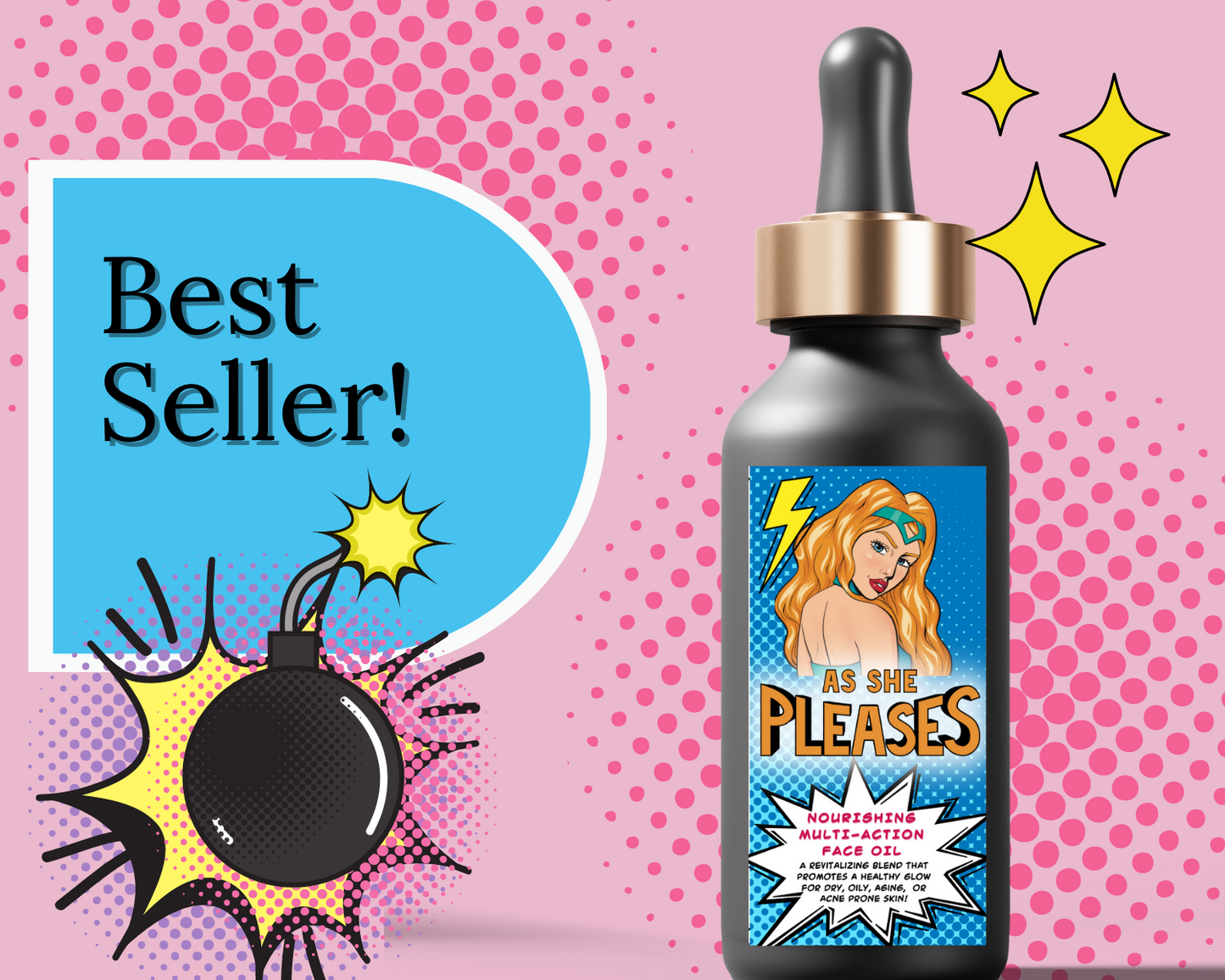 As She Pleases Nourishing Multi-Action Facial Oil